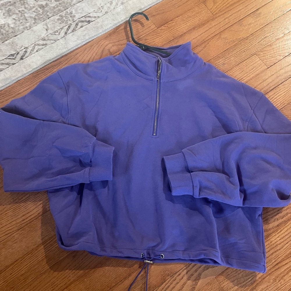 Purple Quarter-Zip Pullover
